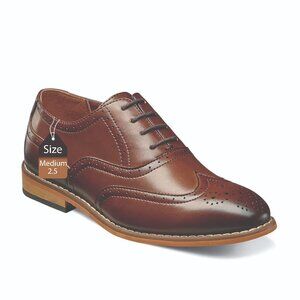 Dunbar Wing Tip Oxford Little/Big Kid Shoes by Stacy Adam